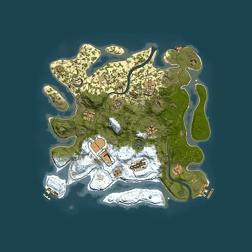 Rust map seed 163618503, 3500x3500m top-down preview