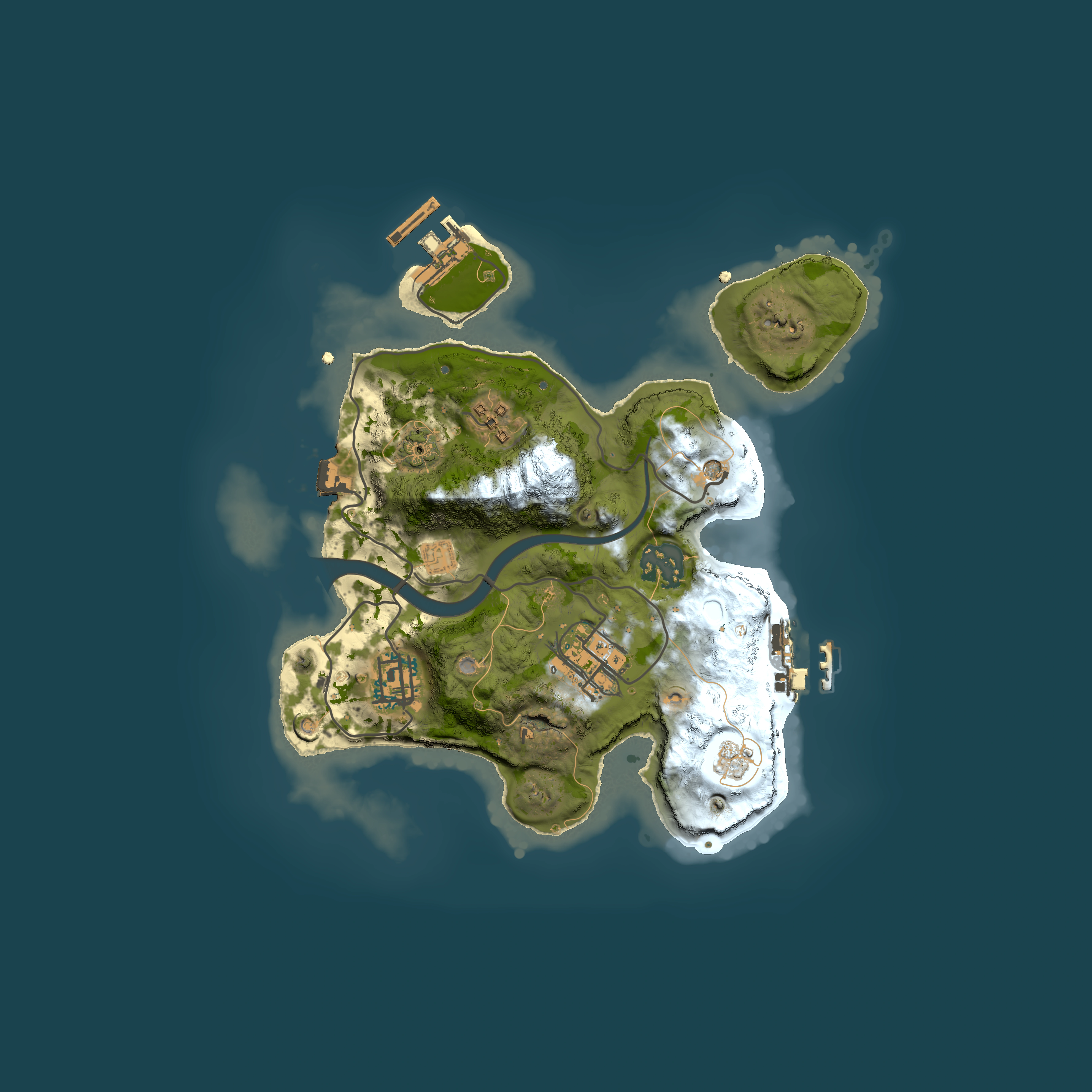 Full top-down render of Rust map seed 413617334, 2500x2500m