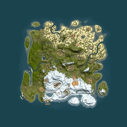 Rust map seed 466653844, 4000x4000m top-down preview
