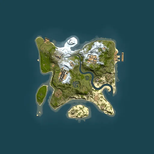 Rust map seed 1128922524, 2500x2500m top-down preview