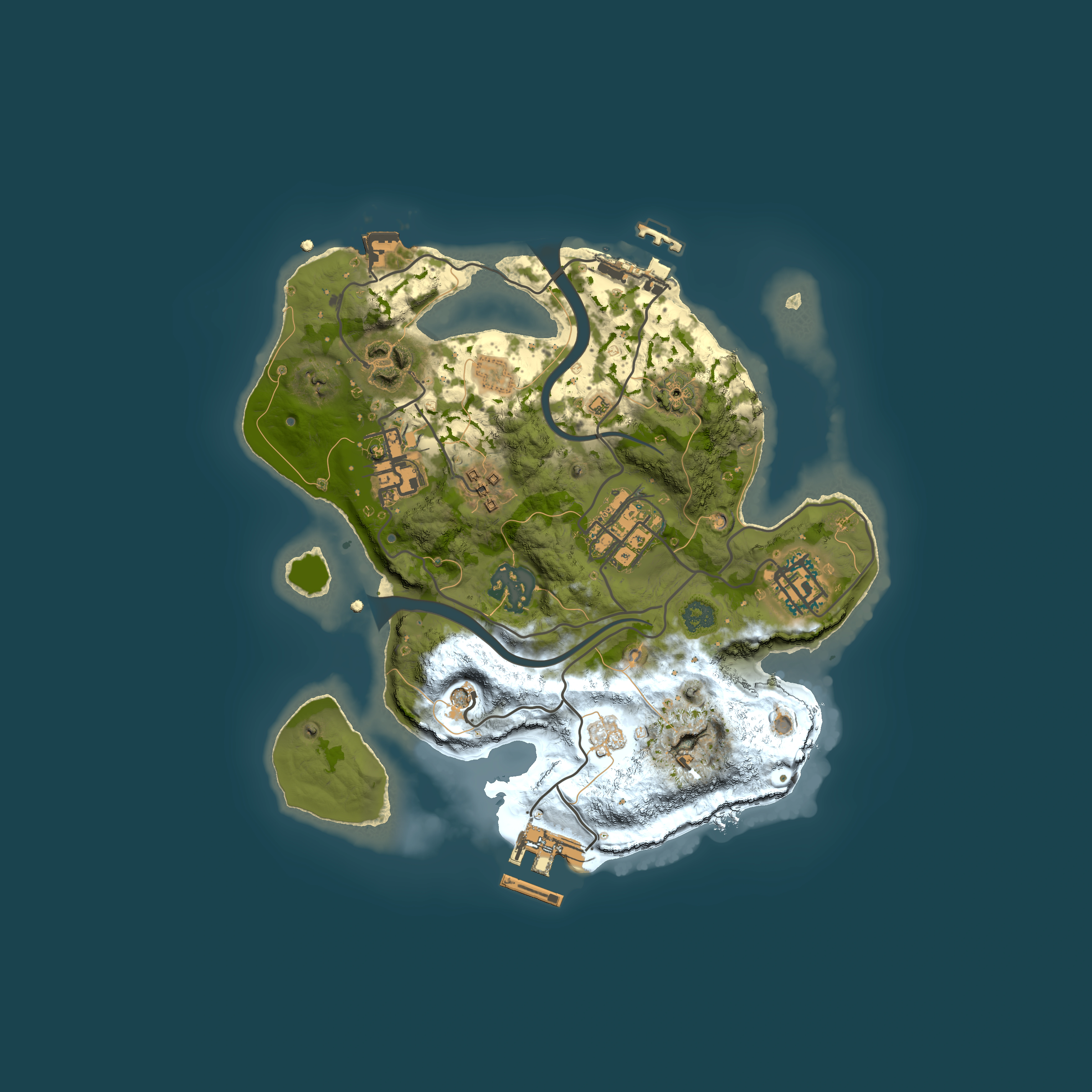 Full top-down render of Rust map seed 671248059, 2500x2500m