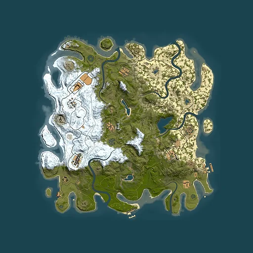 Rust map seed 588888012, 4500x4500m top-down preview