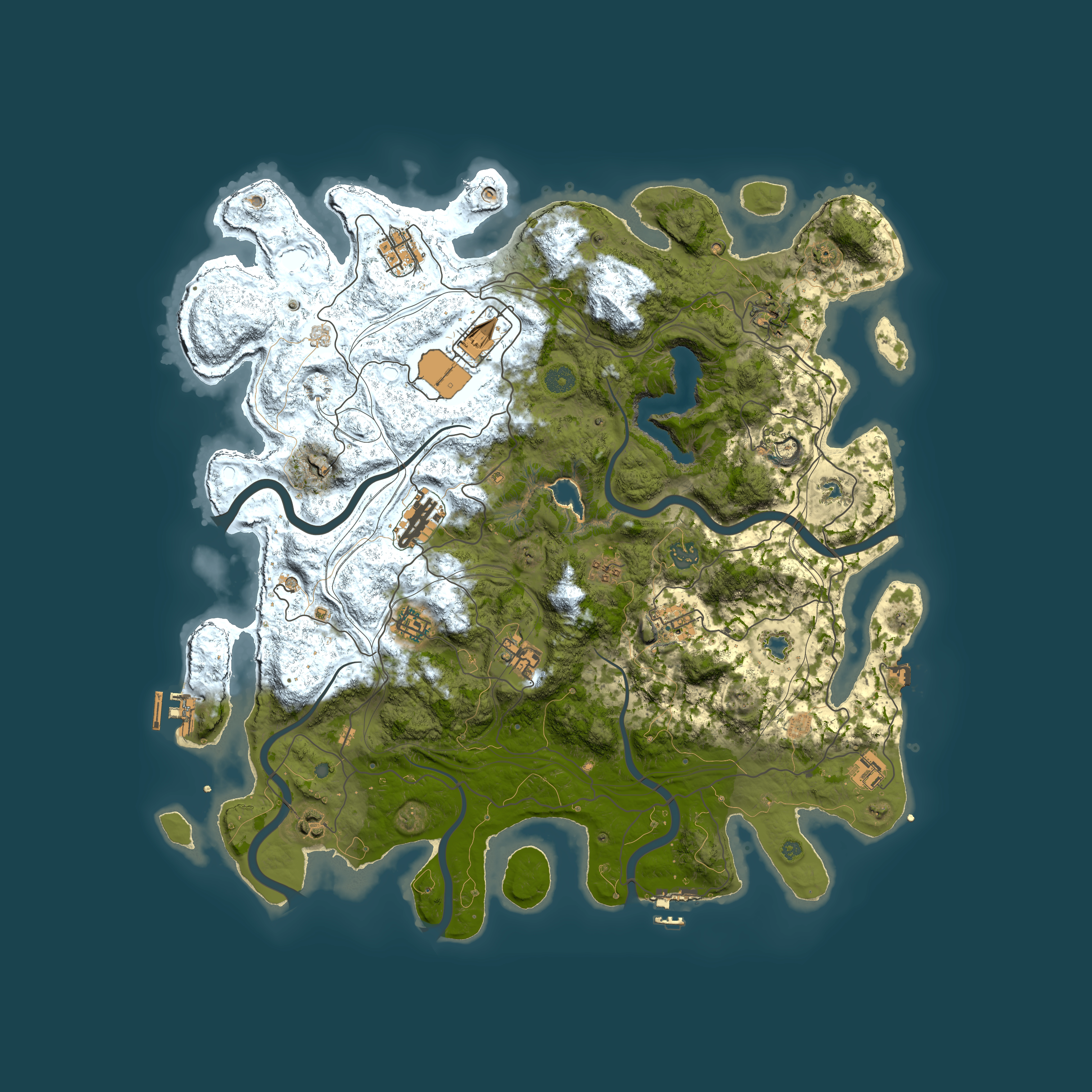 Full top-down render of Rust map seed 1617359627, 4500x4500m