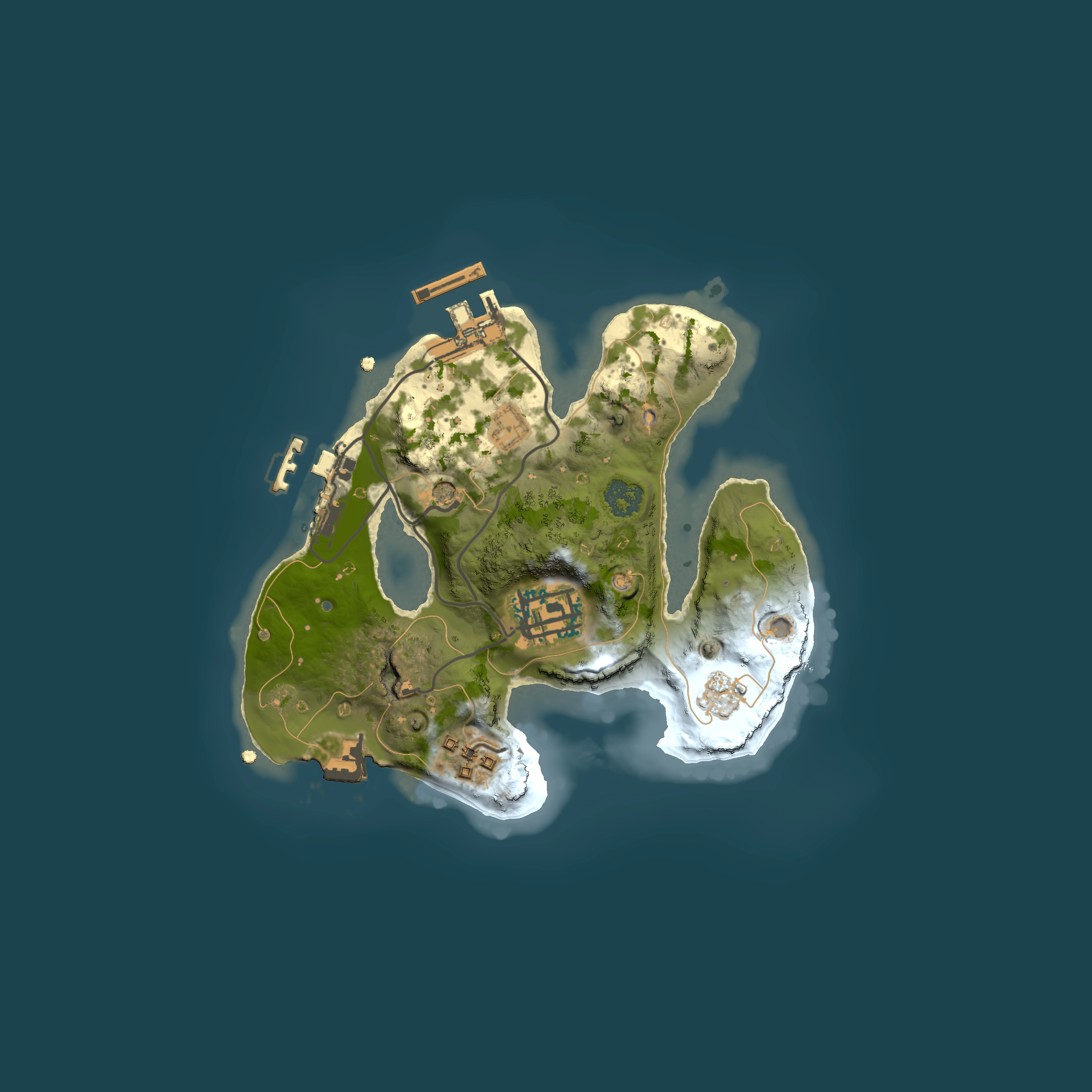 Full top-down render of Rust map seed 1016862622, 2000x2000m