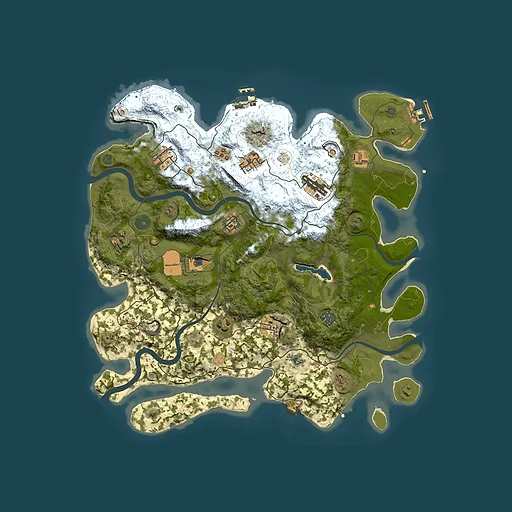 Rust map seed 814168716, 4000x4000m top-down preview