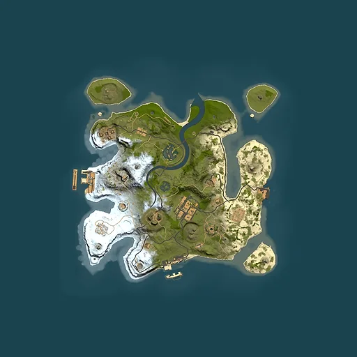 Rust map seed 1555840358, 2500x2500m top-down preview