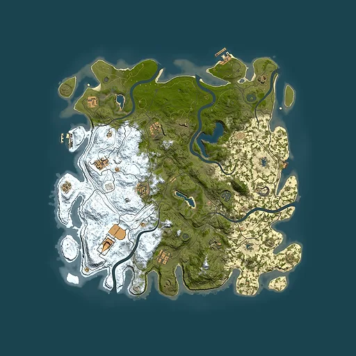 Rust map seed 1732540292, 4500x4500m top-down preview