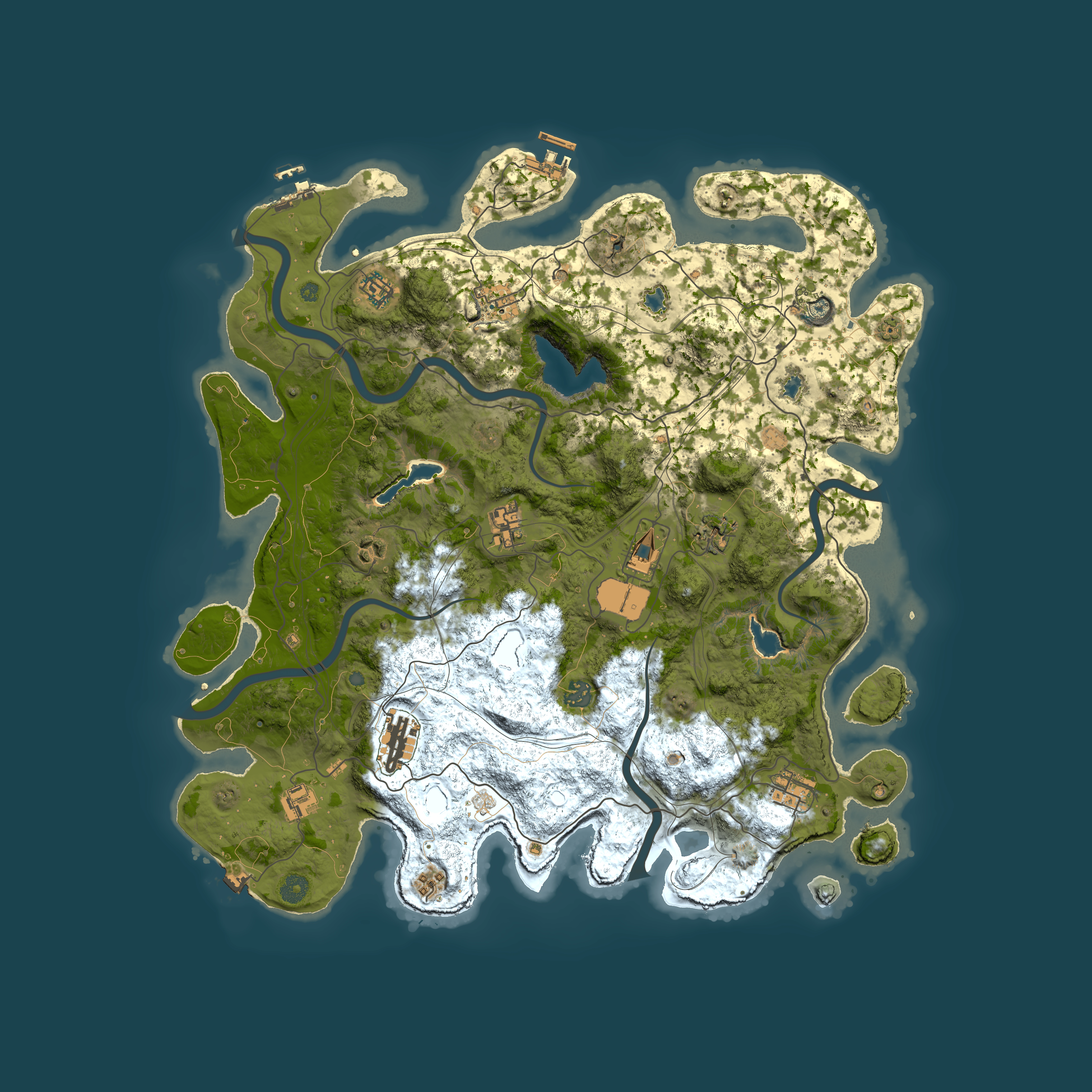 Full top-down render of Rust map seed 1299835894, 4500x4500m