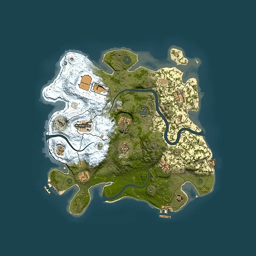 Rust map seed 1656567814, 3500x3500m top-down preview