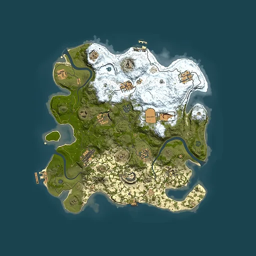 Rust map seed 1443674898, 3500x3500m top-down preview