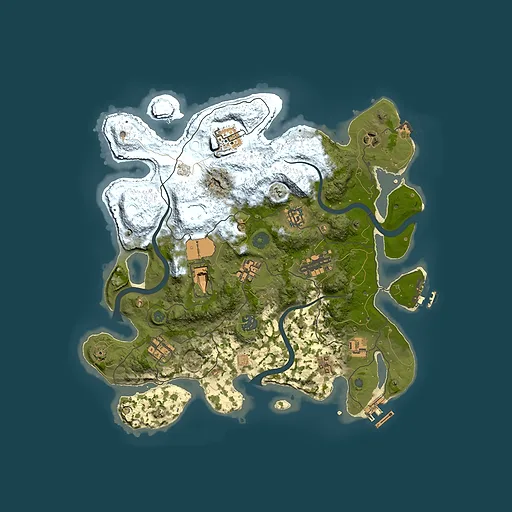 Rust map seed 31184010, 3500x3500m top-down preview