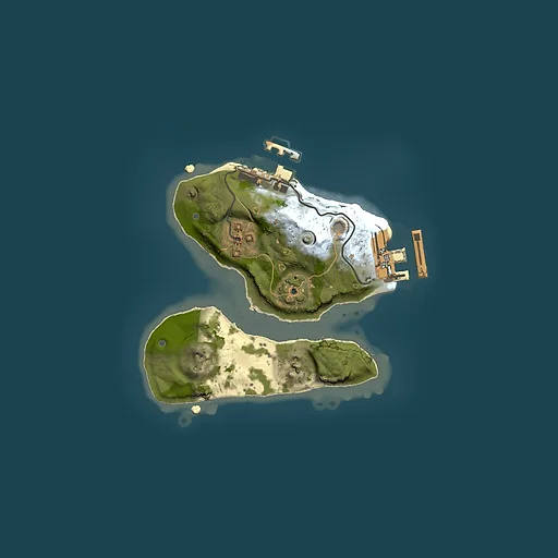 Rust map seed 134721158, 1500x1500m top-down preview