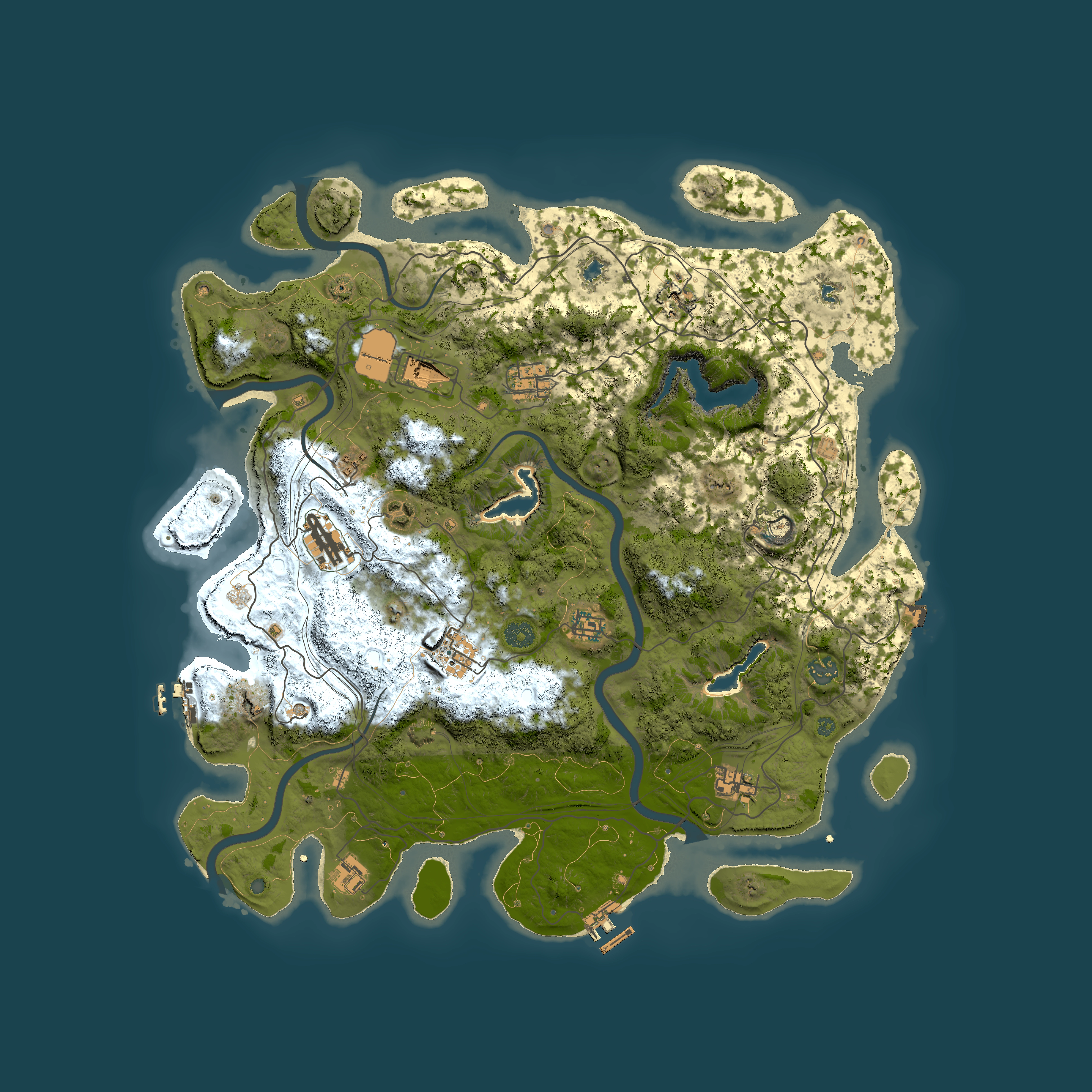Full top-down render of Rust map seed 515358930, 4500x4500m
