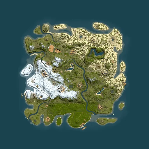 Rust map seed 515358930, 4500x4500m top-down preview