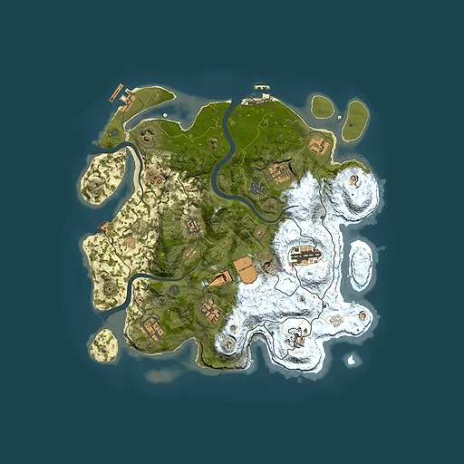 Rust map seed 982425206, 3500x3500m top-down preview