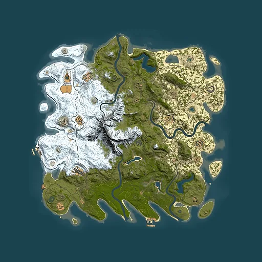 Rust map seed 1769637125, 5000x5000m top-down preview