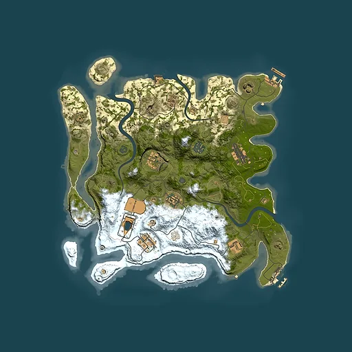 Rust map seed 1552468107, 3500x3500m top-down preview