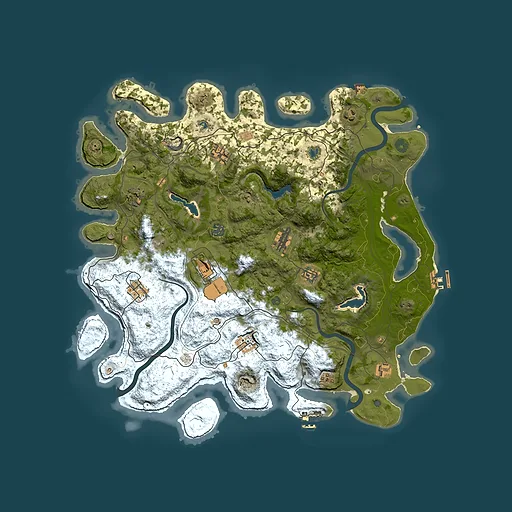Rust map seed 2074769299, 4500x4500m top-down preview