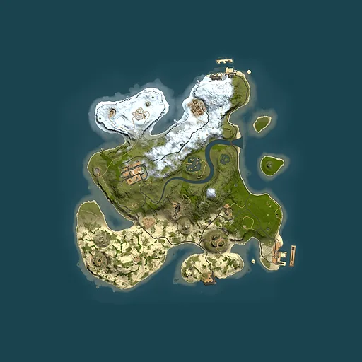 Rust map seed 1551843046, 2500x2500m top-down preview