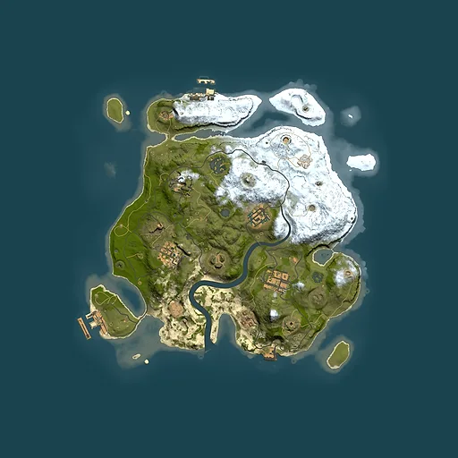 Rust map seed 2146329448, 3000x3000m top-down preview