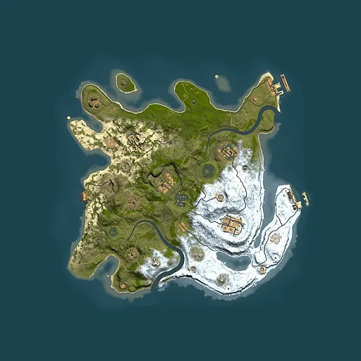 Rust map seed 625897918, 3000x3000m top-down preview