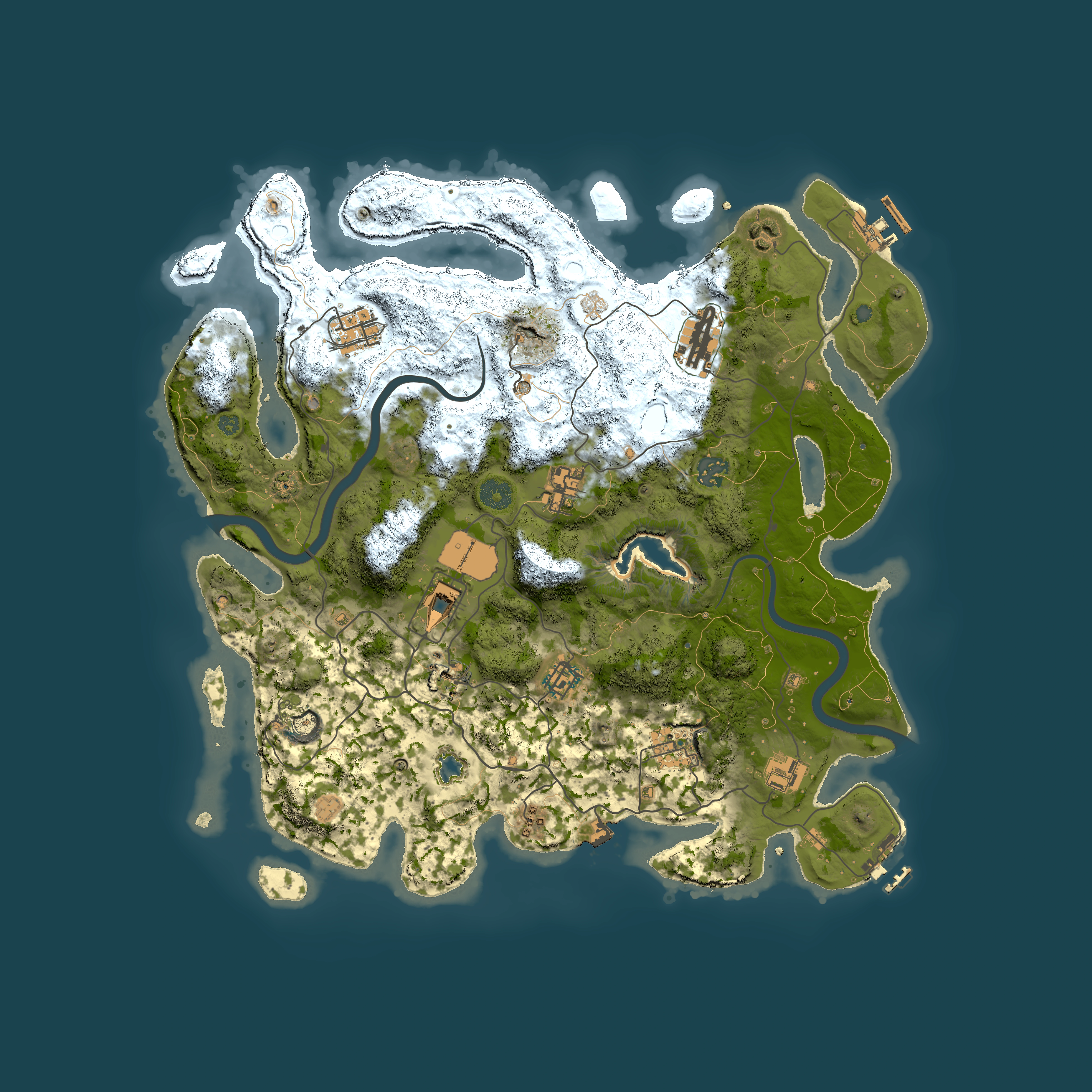 Full top-down render of Rust map seed 54706523, 4000x4000m