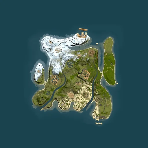 Rust map seed 1258532887, 2500x2500m top-down preview