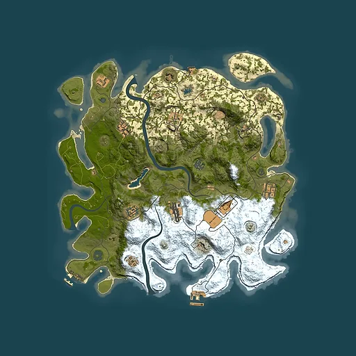 Rust map seed 1498681140, 4000x4000m top-down preview