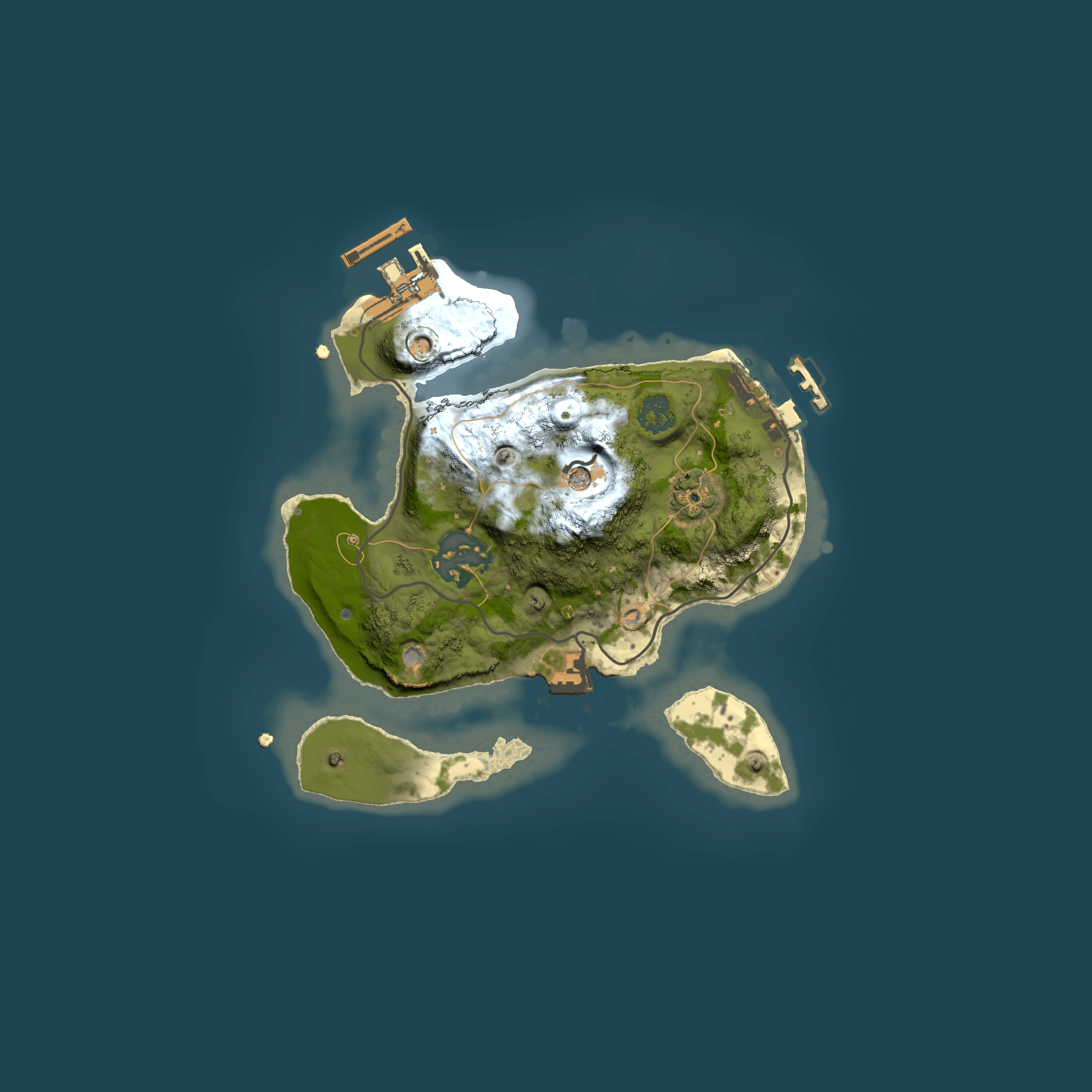 Full top-down render of Rust map seed 1187659264, 2000x2000m