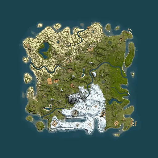 Rust map seed 1025375779, 5000x5000m top-down preview