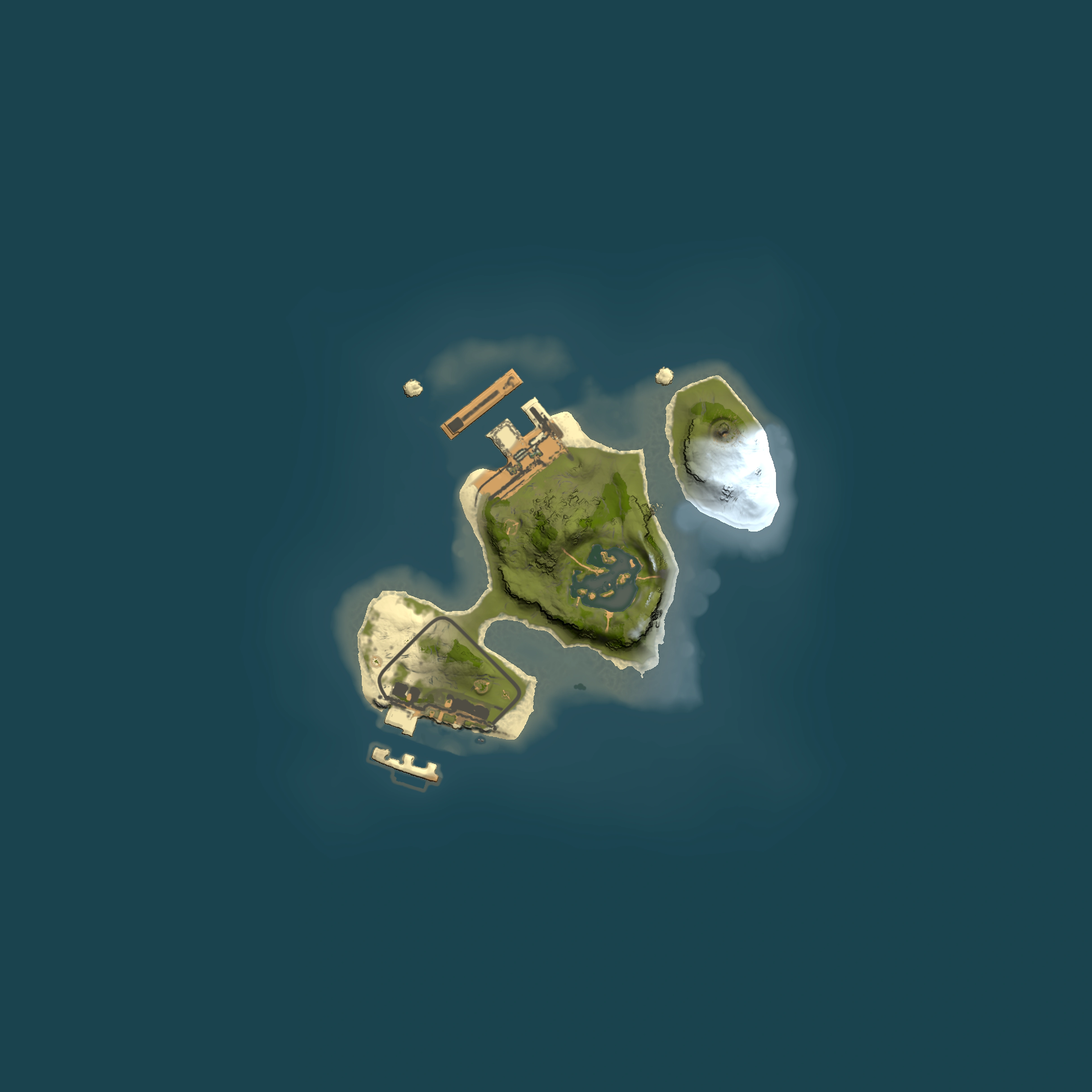 Full top-down render of Rust map seed 1686412160, 1500x1500m