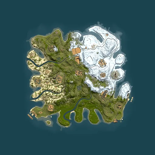 Rust map seed 1312322385, 3500x3500m top-down preview