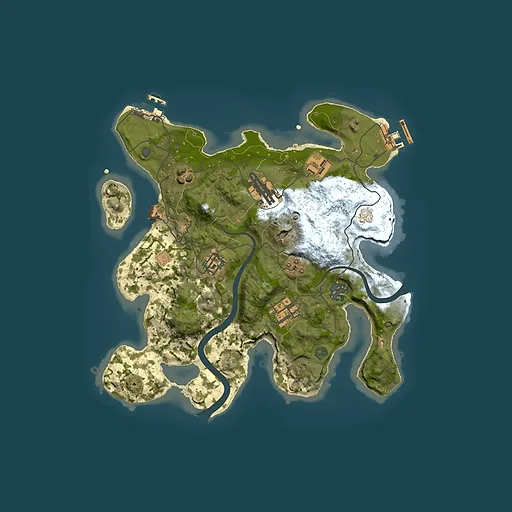 Rust map seed 2054172396, 3000x3000m top-down preview