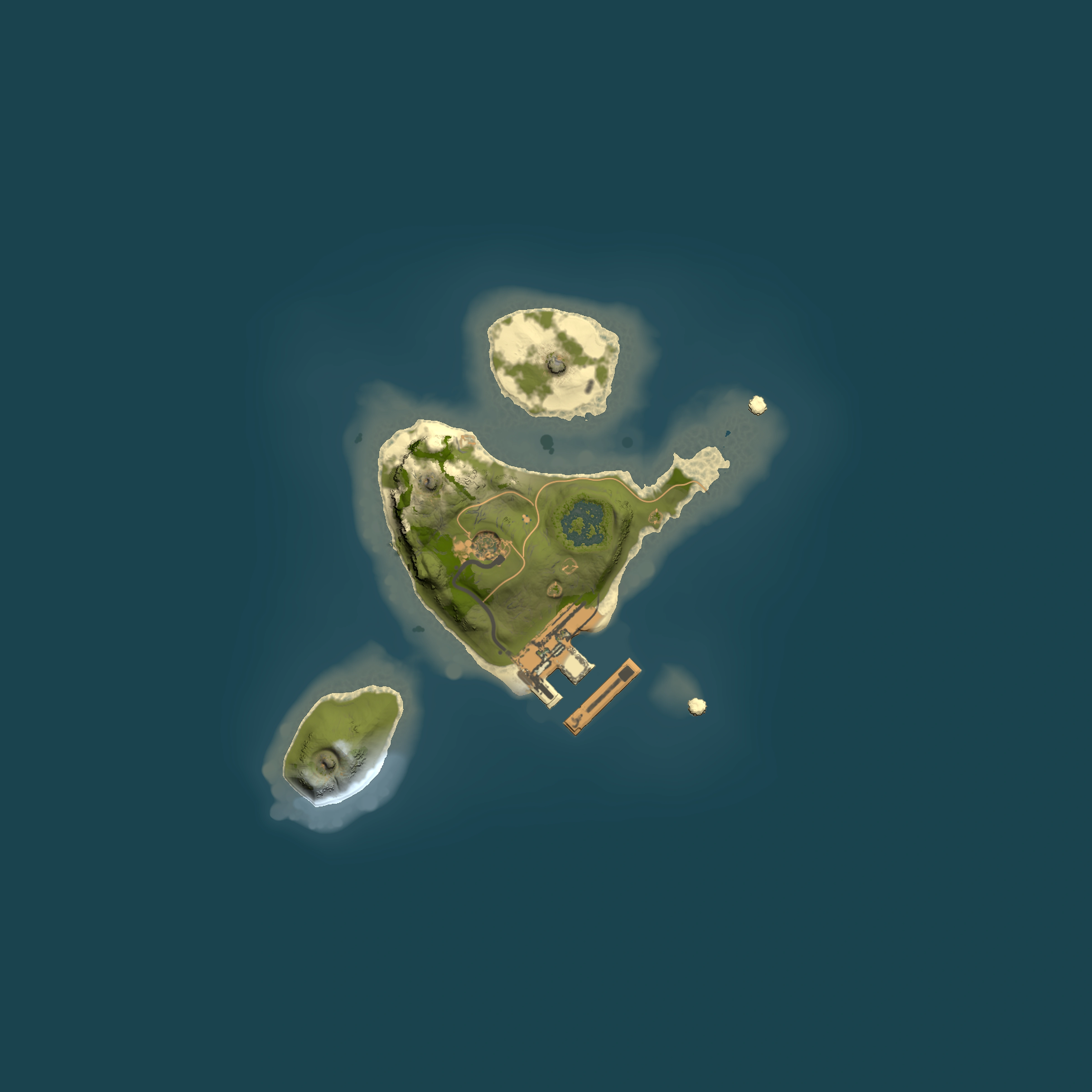 Full top-down render of Rust map seed 578035834, 1500x1500m