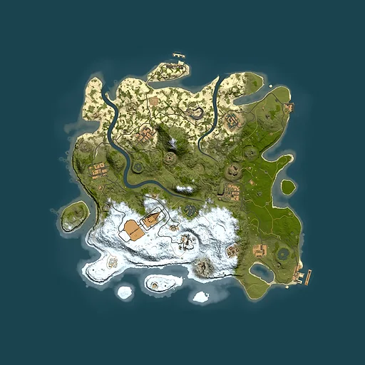 Rust map seed 1329463573, 3500x3500m top-down preview