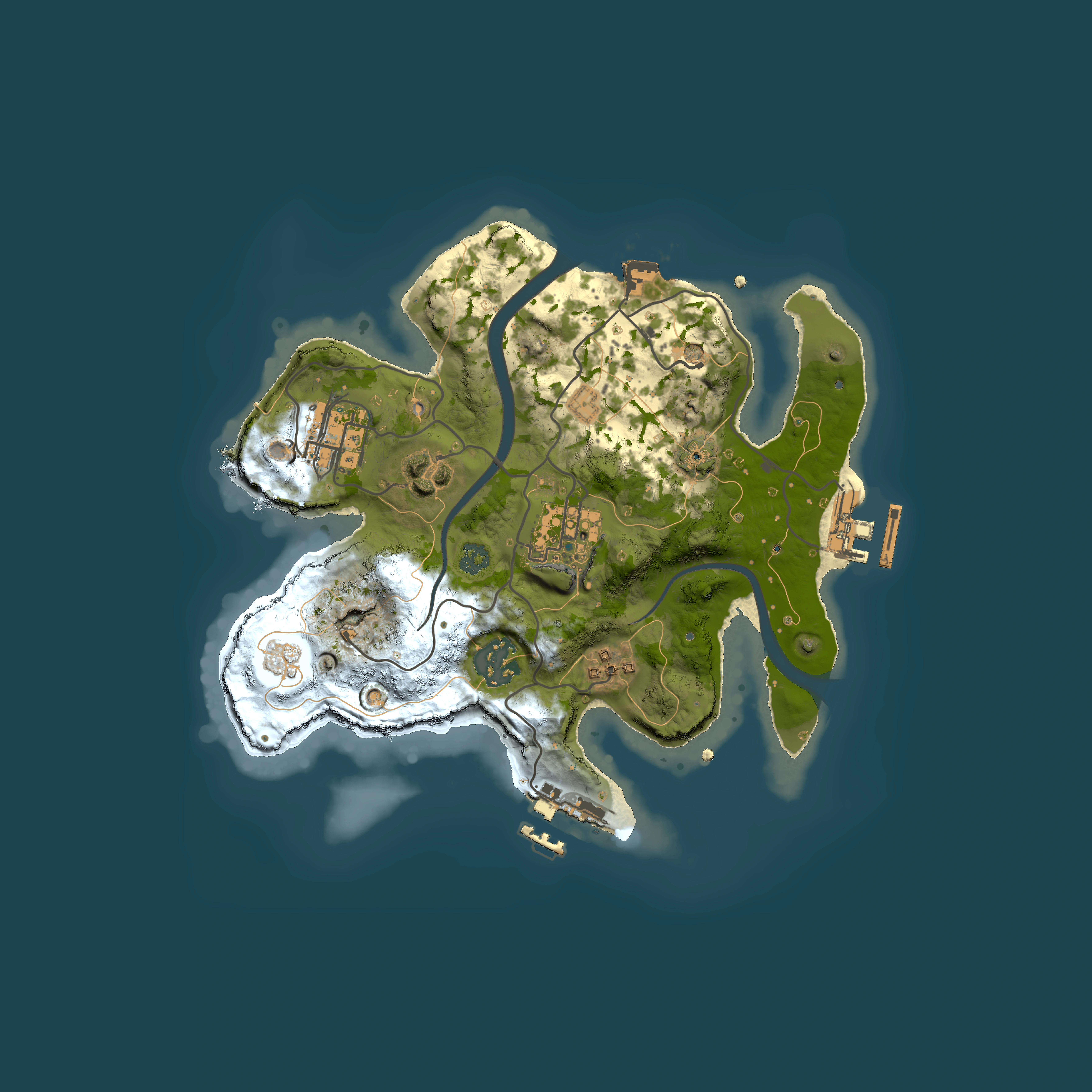 Full top-down render of Rust map seed 884680253, 2500x2500m