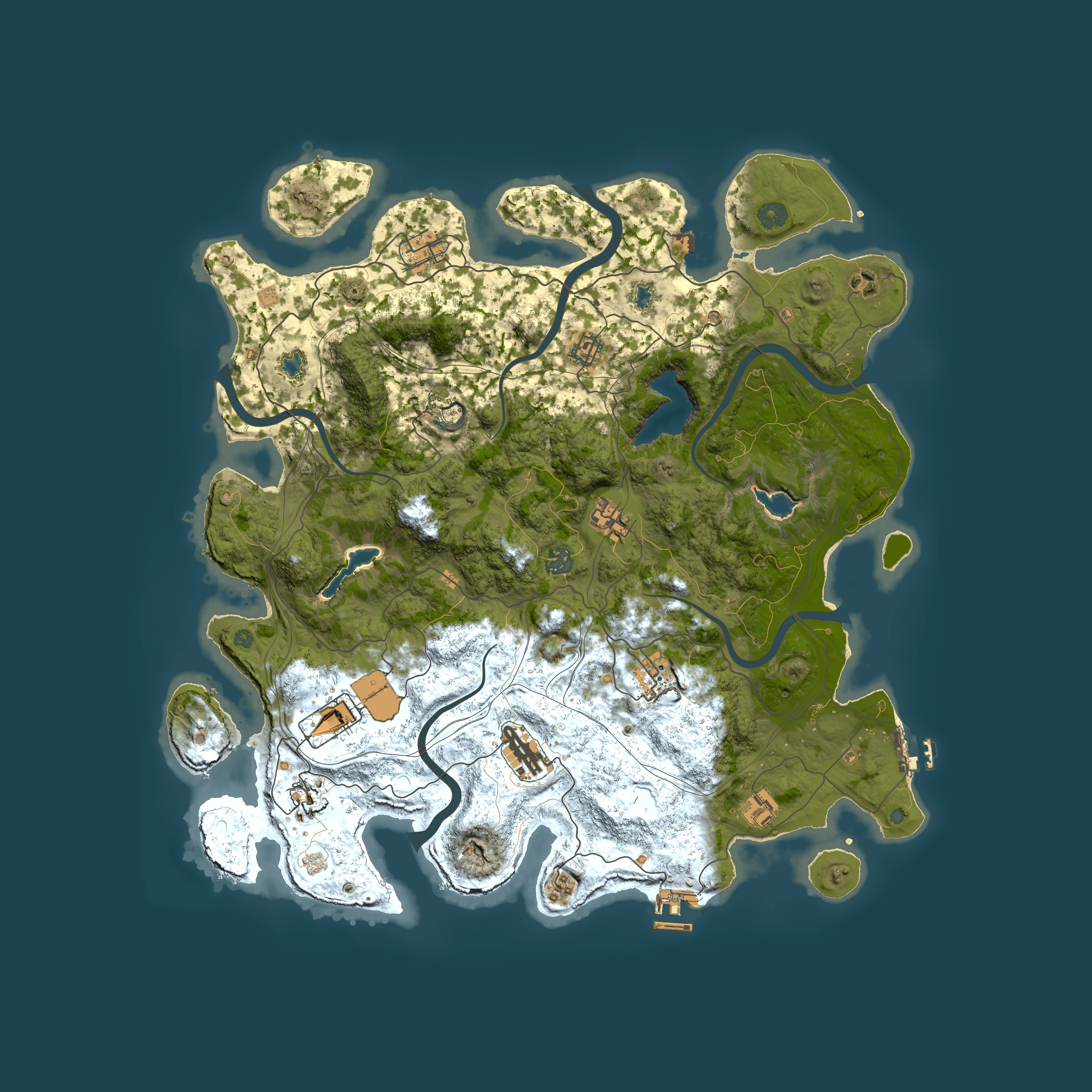 Full top-down render of Rust map seed 806719034, 4500x4500m