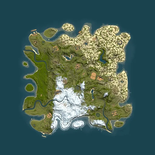 Rust map seed 66879894, 4500x4500m top-down preview