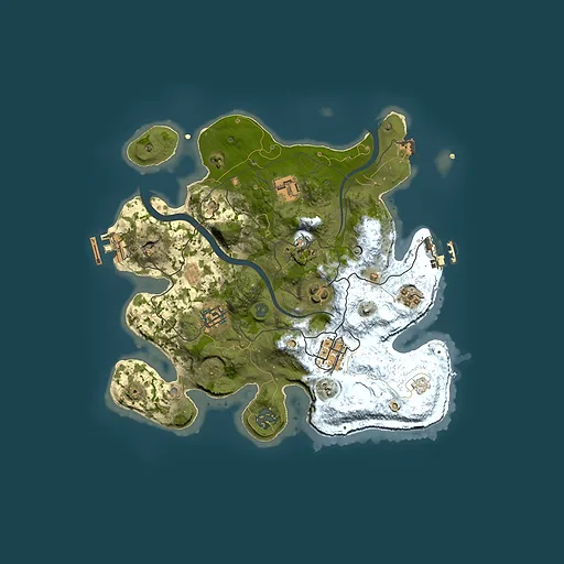Rust map seed 1373408738, 3000x3000m top-down preview