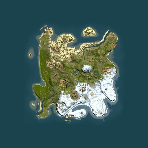 Rust map seed 440553365, 3000x3000m top-down preview