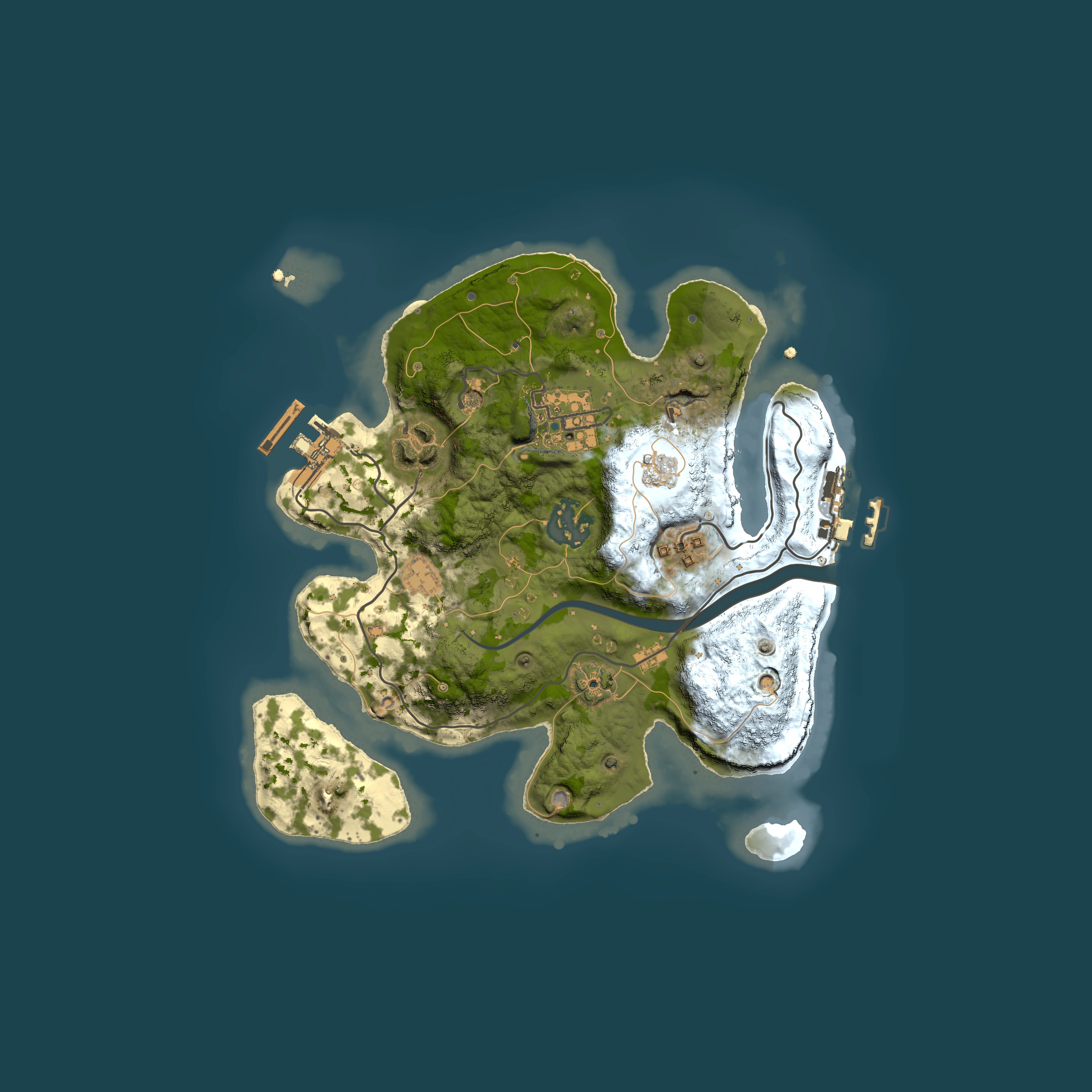 Full top-down render of Rust map seed 2075921792, 2500x2500m