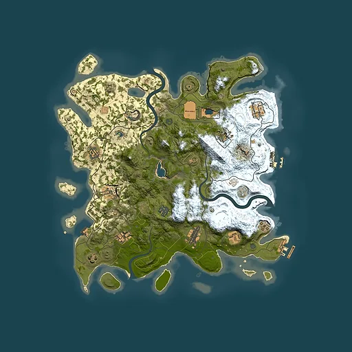 Rust map seed 1814938587, 4000x4000m top-down preview