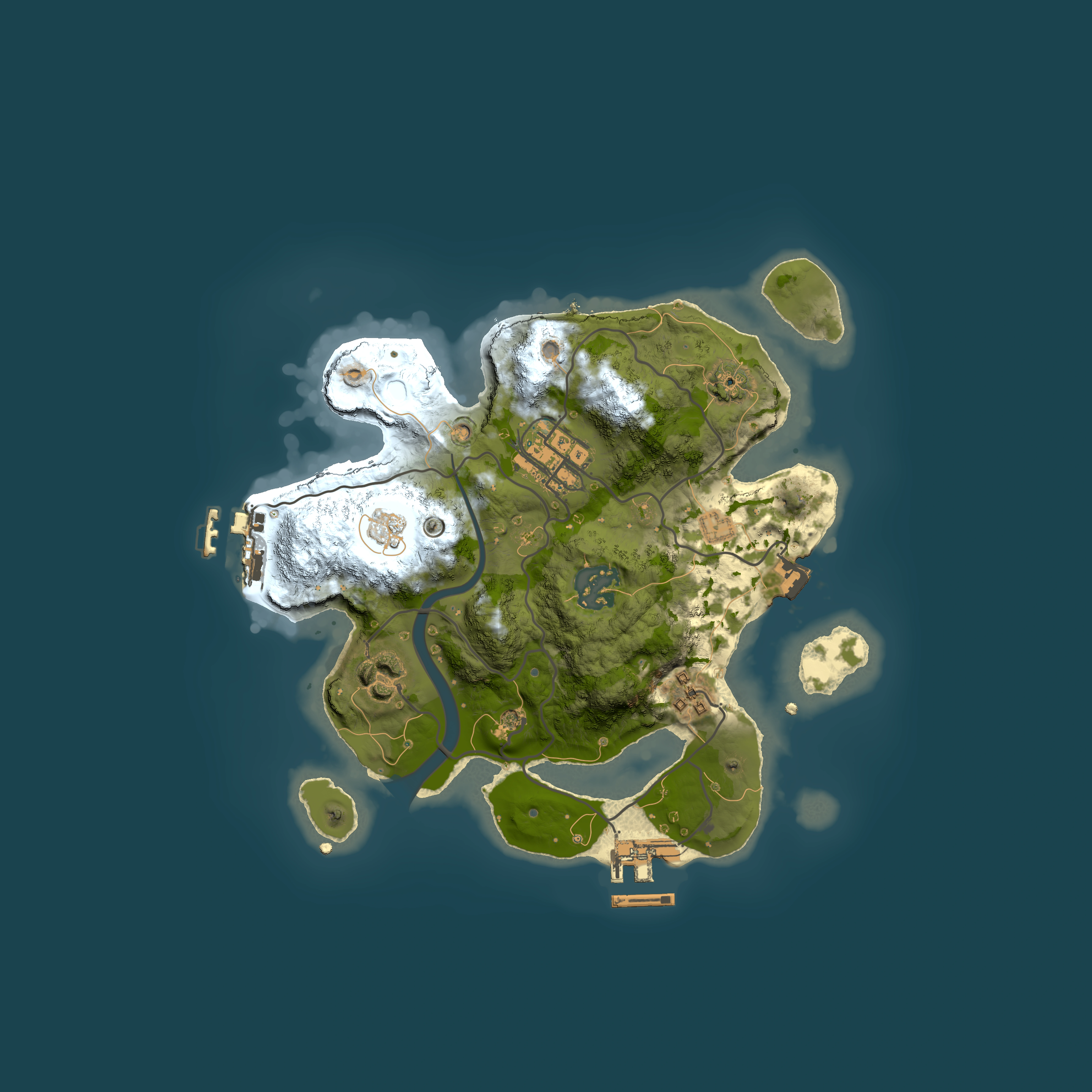 Full top-down render of Rust map seed 1802921076, 2500x2500m