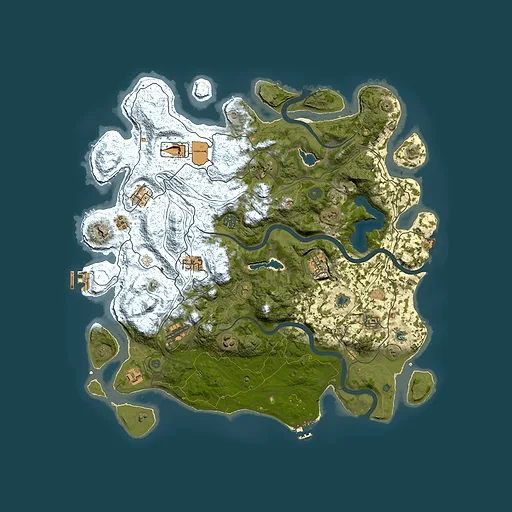 Rust map seed 907508242, 4500x4500m top-down preview