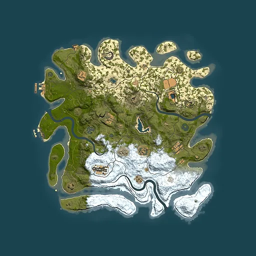 Rust map seed 1905094814, 4000x4000m top-down preview