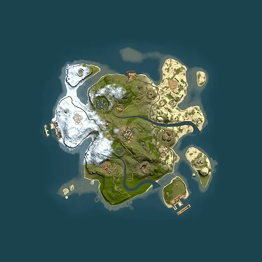 Rust map seed 1386629556, 2500x2500m top-down preview