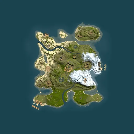 Rust map seed 425402622, 2500x2500m top-down preview