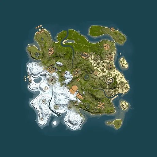 Rust map seed 765248614, 3500x3500m top-down preview