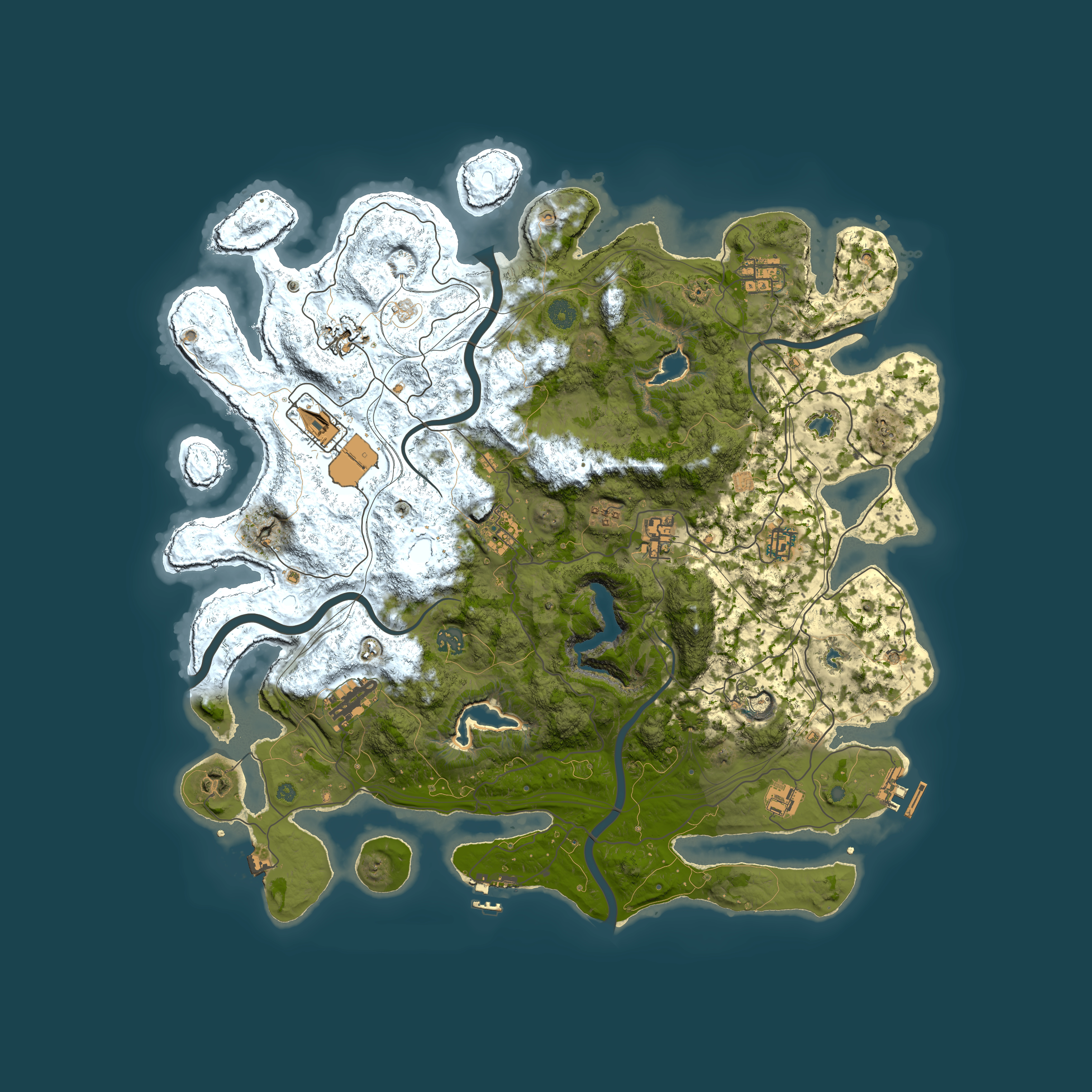 Full top-down render of Rust map seed 1569279906, 4500x4500m