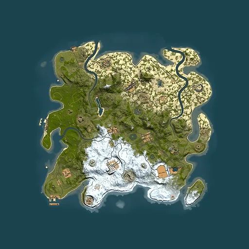 Rust map seed 1996107046, 4000x4000m top-down preview
